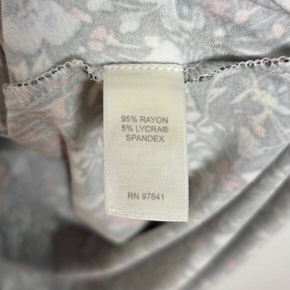 J. Jill Floral Wearever Collection Black Floral Sleeveless Dress Size Small - Picture 4 of 4